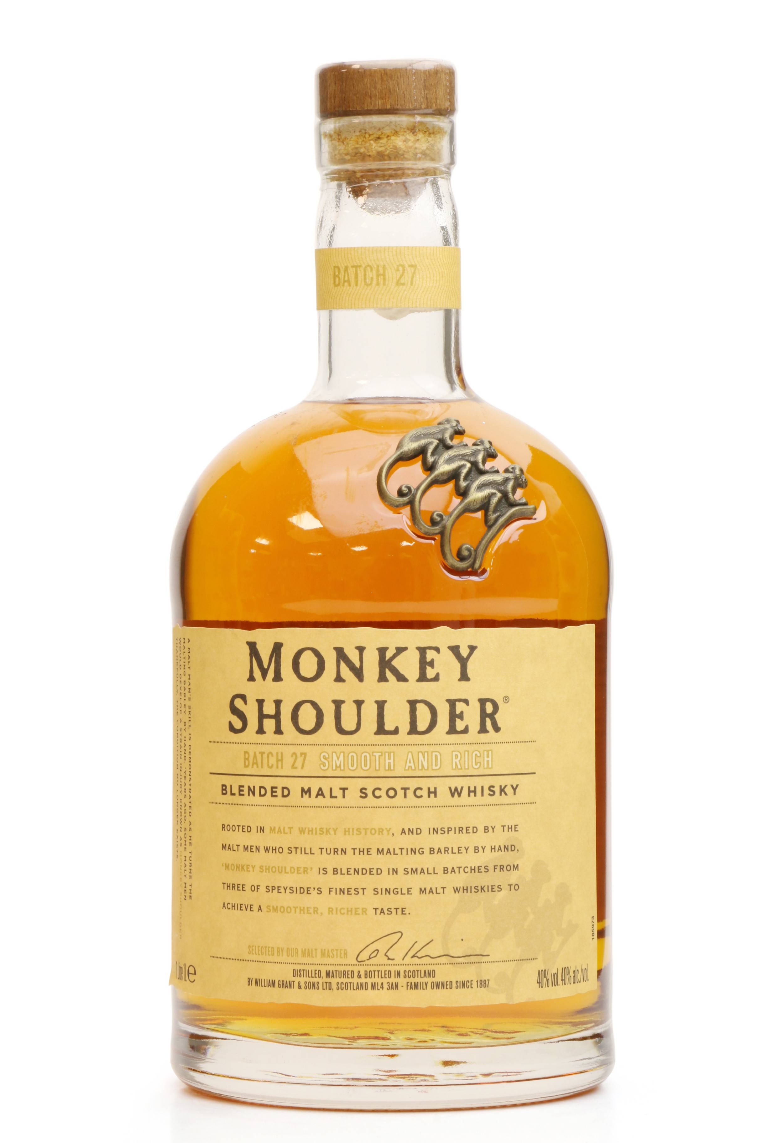 Shoulder (1 Whisky Just Batch Litre) 27 Monkey Auctions - -