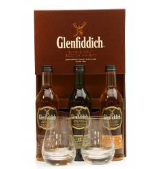 Glenfiddich The Family Distiller's Collection (3x 10cl) and Nosing Glasses