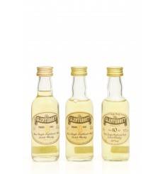 Glenturret 8 Years old x2 and 10 Years old High Proof x1 Miniatures (3x 5cl)