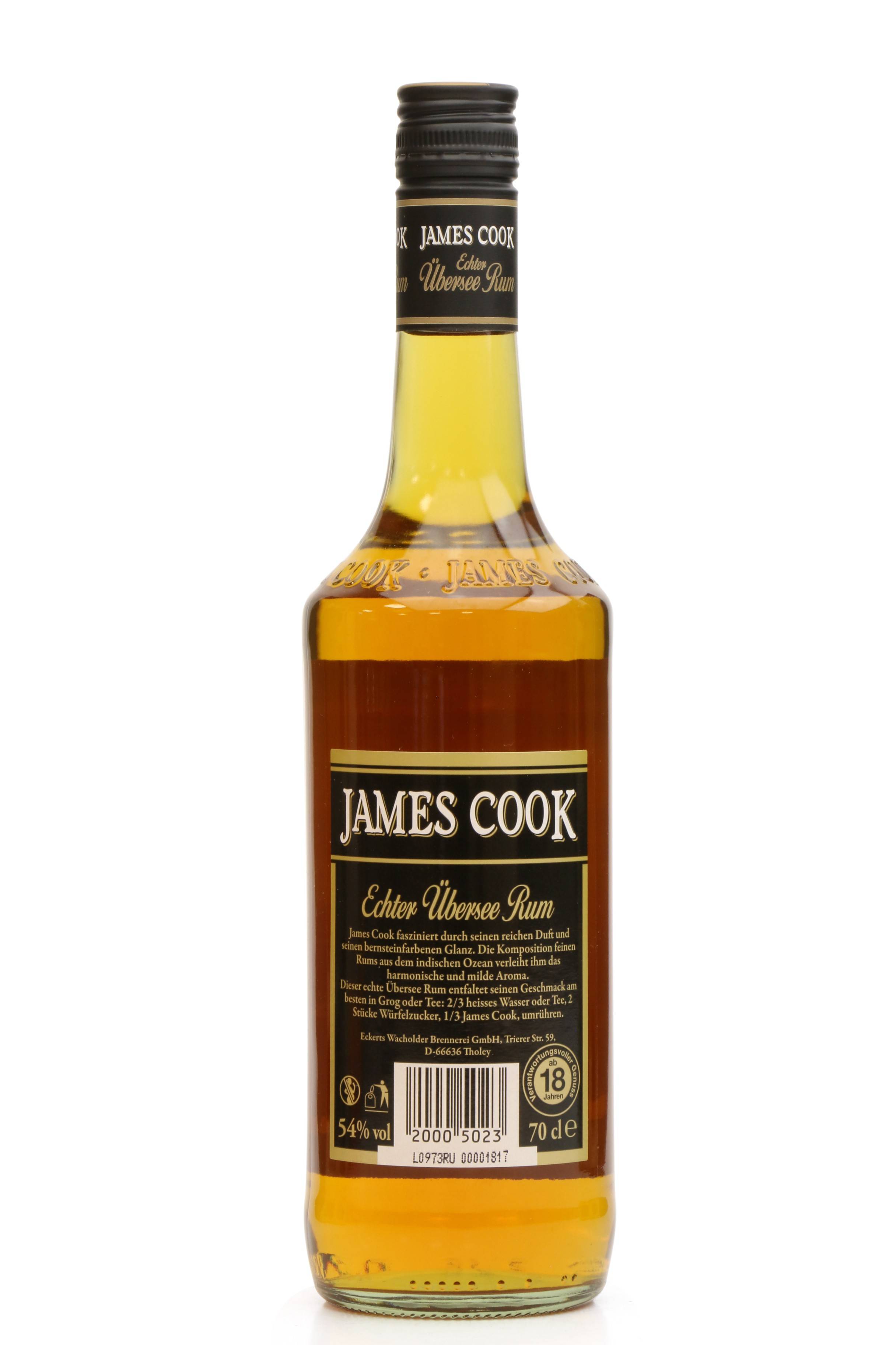 Ubersee Echter Just (54%) James Cook Rum - Whisky Auctions