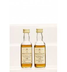 Macallan 10 & 12 Years Old Miniatures (2x 5cl)