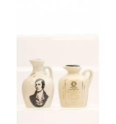 Sir Walter Raleigh & The Spirit Of Burns Ceramic Jug Miniature X2
