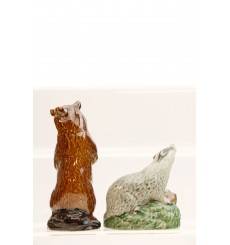 Assorted Ceramic Animal Miniatures X2