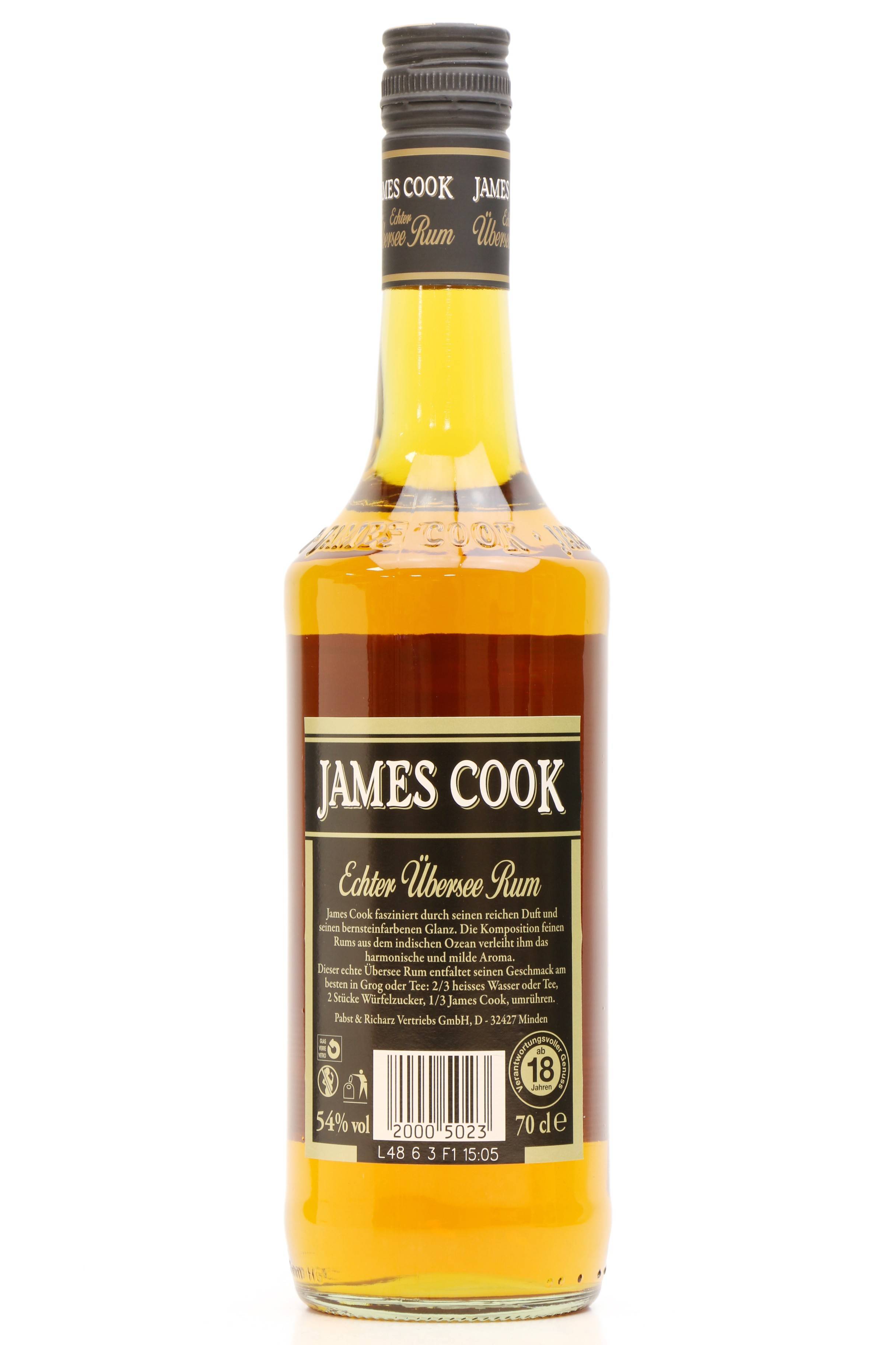 James Cook Echter Ubersee Rum (54%) - Just Whisky Auctions | Rum