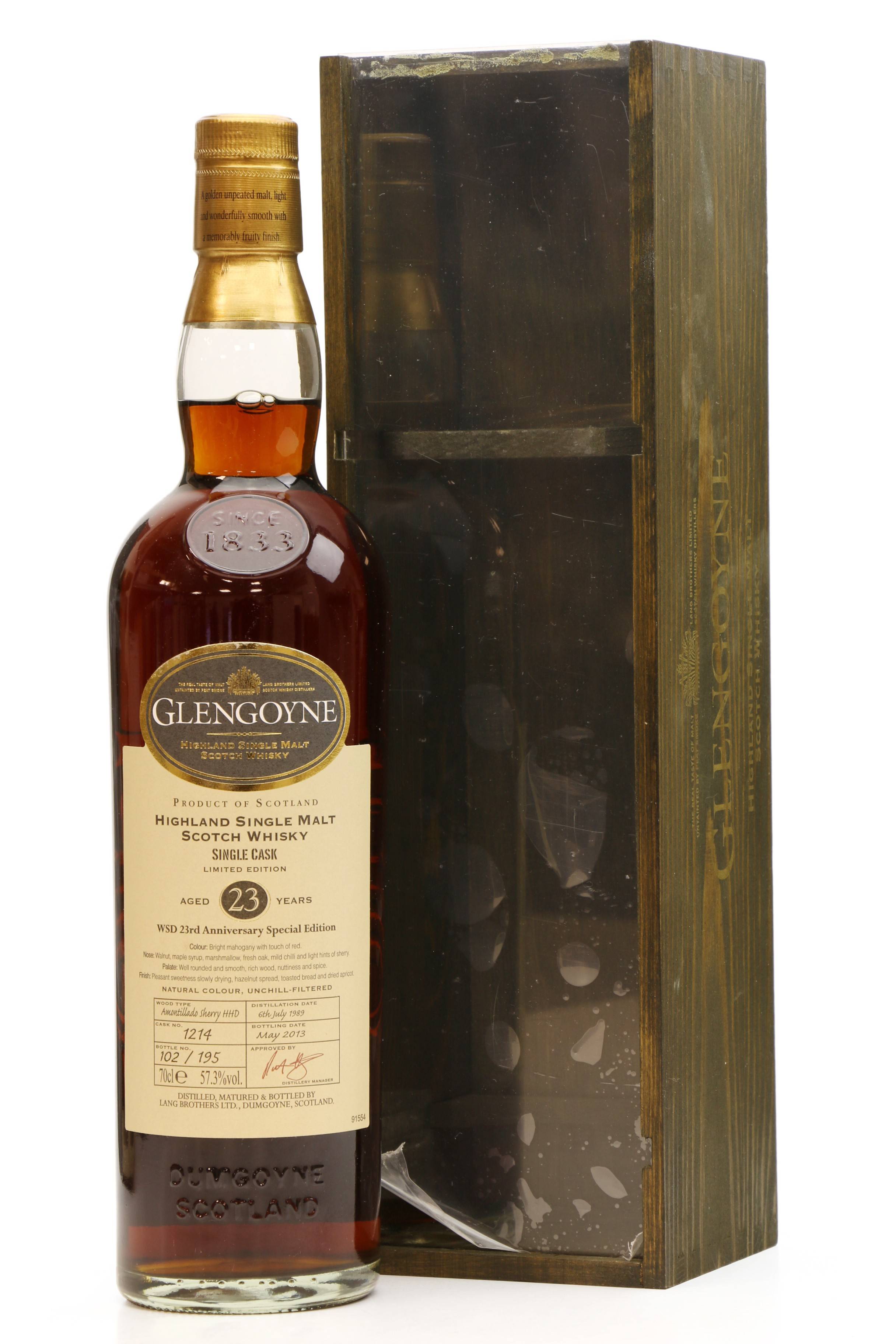 Glengoyne 23 Years Old 1989 - WSD 23rd Anniversary Special Edition - Just  Whisky Auctions