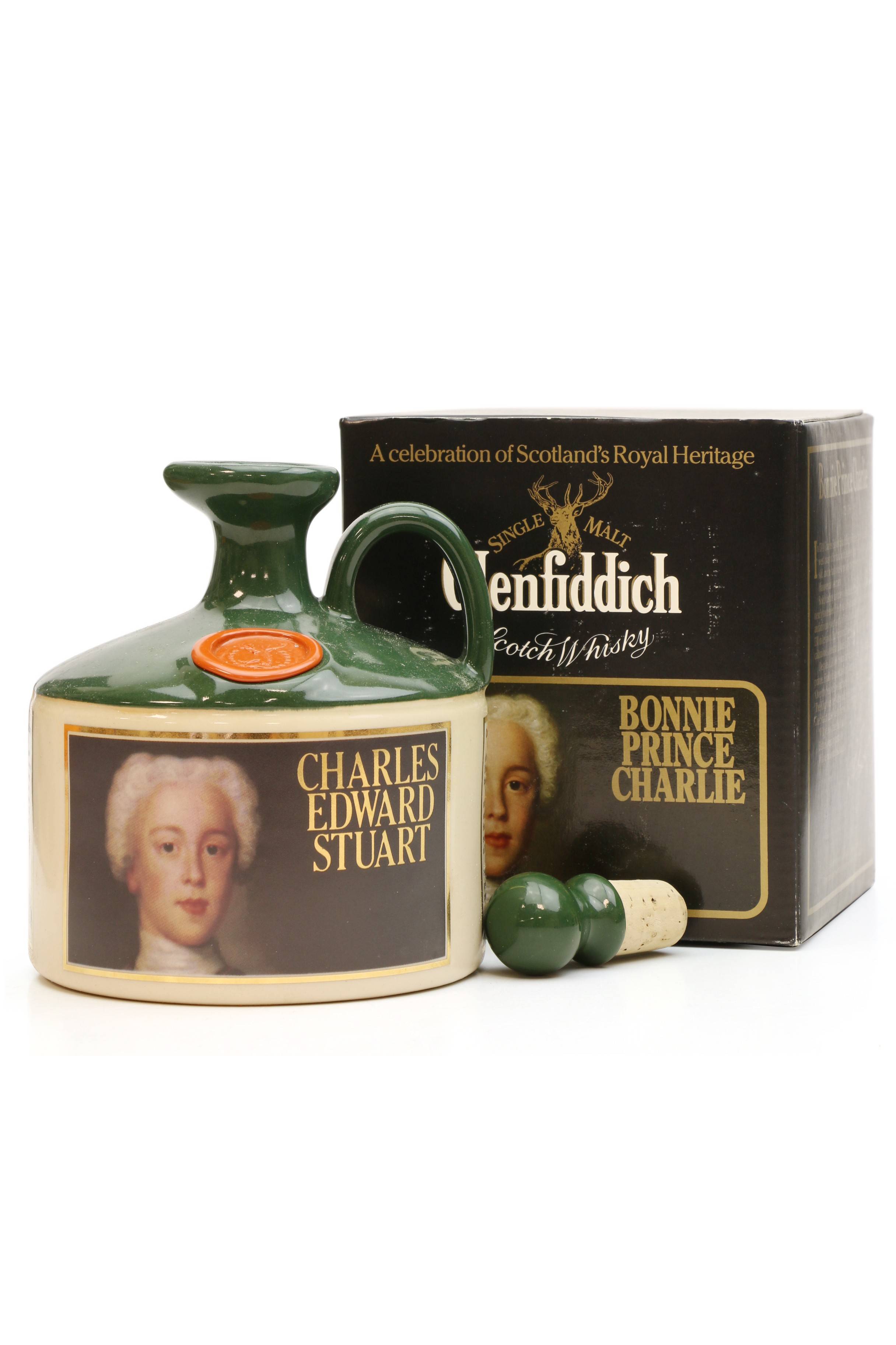 Glenfiddich Glenfiddich ceramic whiskey jar Bonnie Prince Charlie  