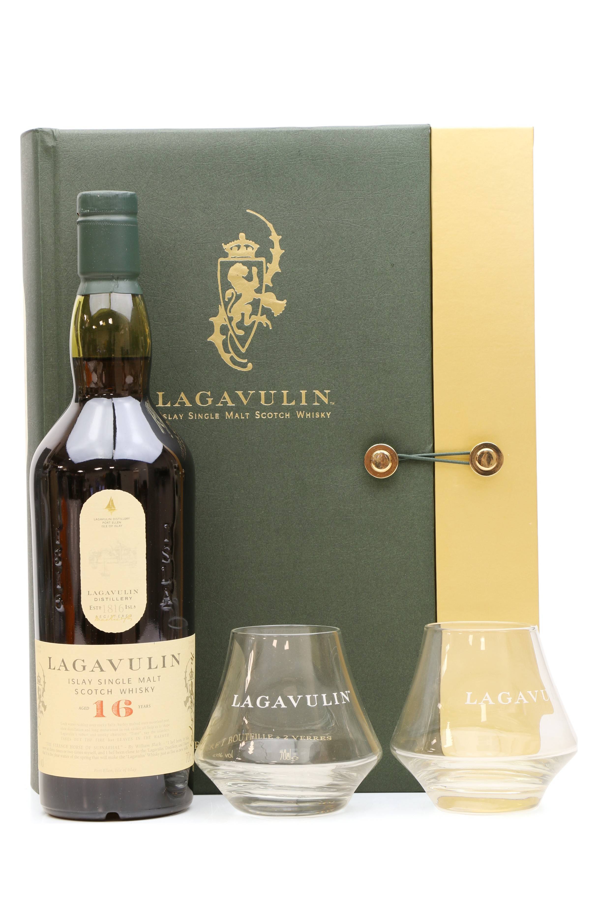 Lagavulin 16 Years Old Gift Pack with 2 Glasses - Just Whisky Auctions