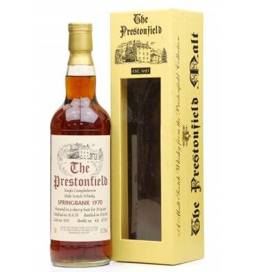 Springbank 34 Years Old 1970 - The Prestonfield