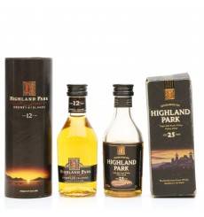 Highland Park 12 & 25 Year Old Miniatures (2x5cl)