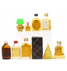 Assorted Miniatures X9 Incl Glenrothes 8 Years Old 70° Proof