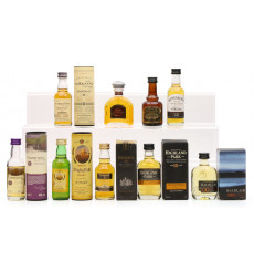 Assorted Miniatures x 9 Inc Bowmore 12 Years Old (Dumpy)