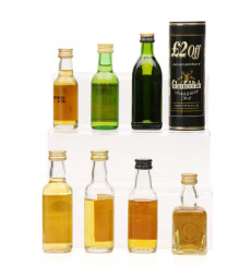 Assorted Miniatures x7 Incl Glenlivet 12 Years old & Bruichladdich 10 Years Old