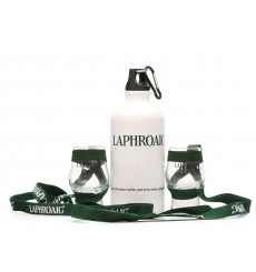 Laphroaig Memorabilia Glasses and Water Bottle