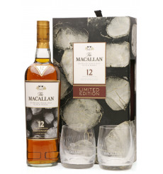 Macallan 12 Years Old - Sherry Oak Limited Edition Gift Pack with 2 Glasses