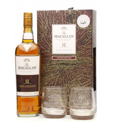 Macallan 12 Years Old - Sherry Oak Limited Edition With 2 Glasses