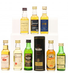 Assorted Speyside Miniatures including Glenfarclas 15 Years Old (8x 5cl)