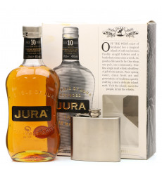 Jura 10 Years Old with Hip Flask Gift Set