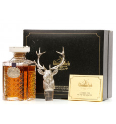 Glenfiddich 30 Years Old - Edinburgh Crystal Decanter & Silver Stag's Head Decanter
