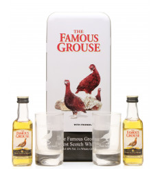 Famous Grouse Miniatures x2 with Glasses