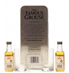 Famous Grouse Miniatures x2 with Glasses