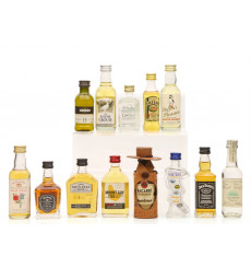 13 Assorted Spirit Miniatures including Jack Daniel's Barrel Select (13 x5cl)
