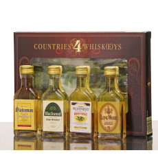 Countries 4 Whisk(e)ys Miniatures (4x4cl)