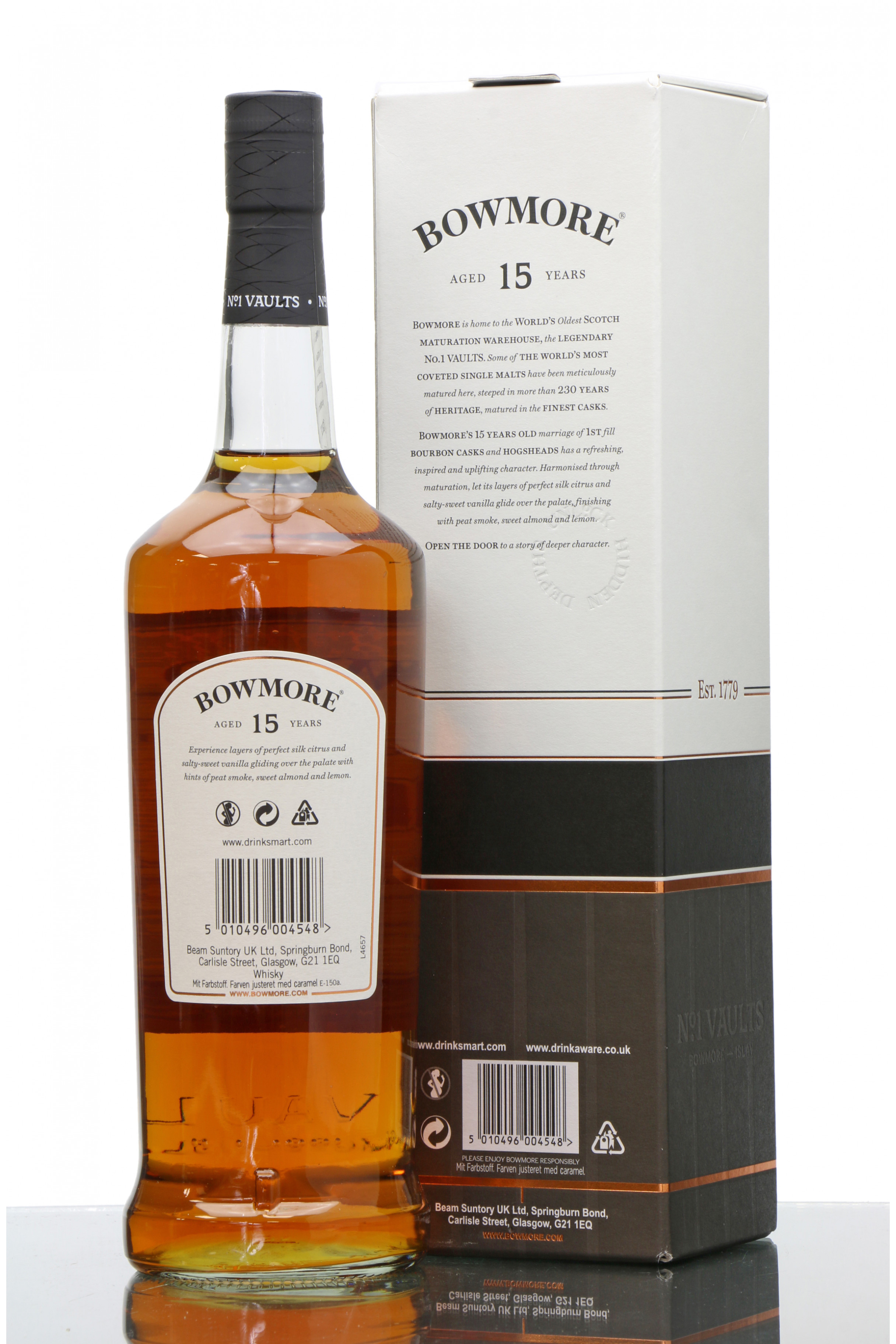 Bowmore 15 Years Old - Golden & Elegant (1 Litre) - Just Whisky