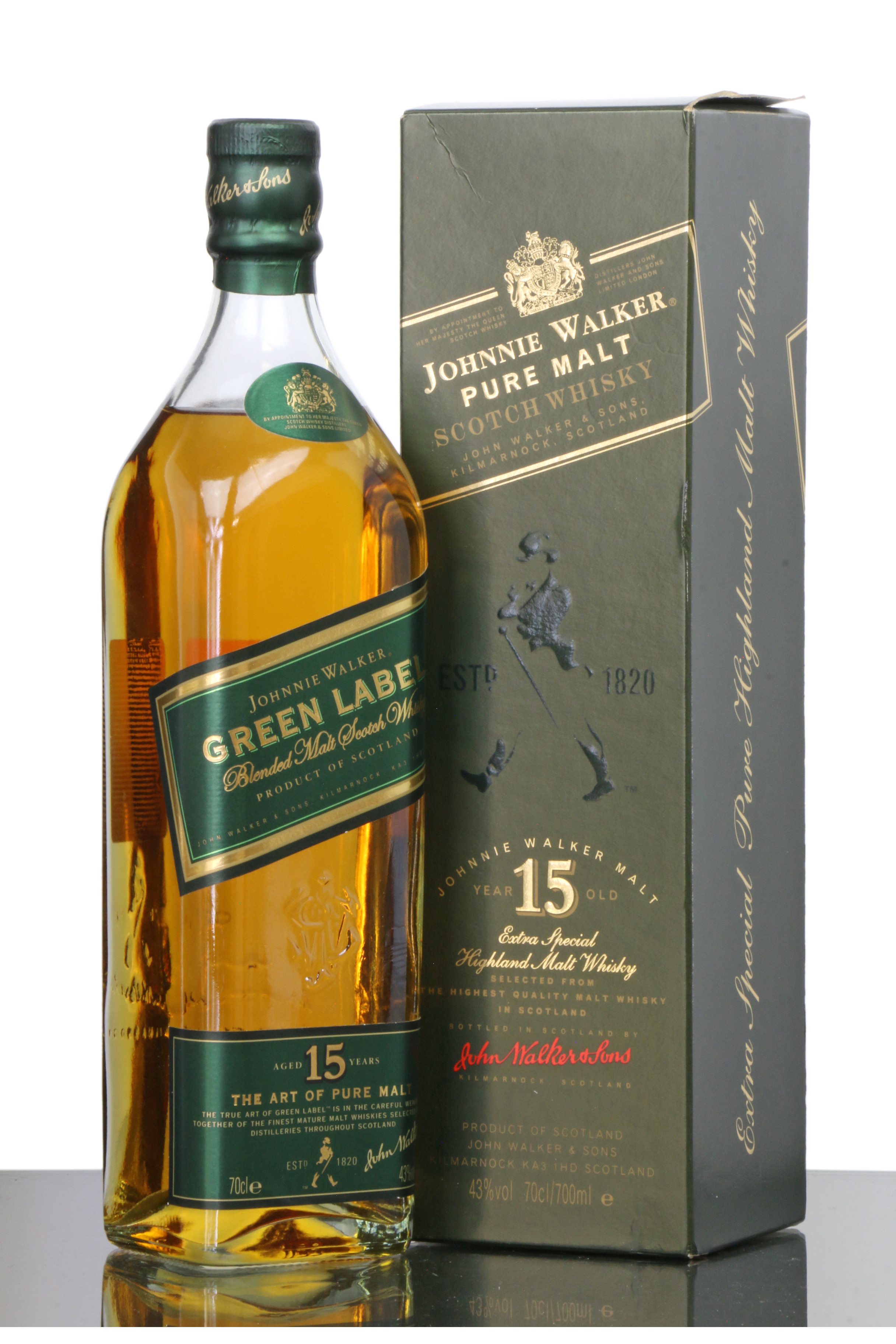 Johnnie Walker 15 Years Old Green Label Just Whisky Auctions