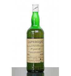 Laphroaig 10 Years Old 'Unblended' - Pre Royal Warrant Italian Import (75cl)