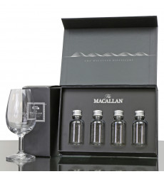 Macallan Nosing Glass with Macallan Sample Bottles
