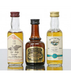 Assorted Miniatures X3 (Inc. Bowmore Deluxe)