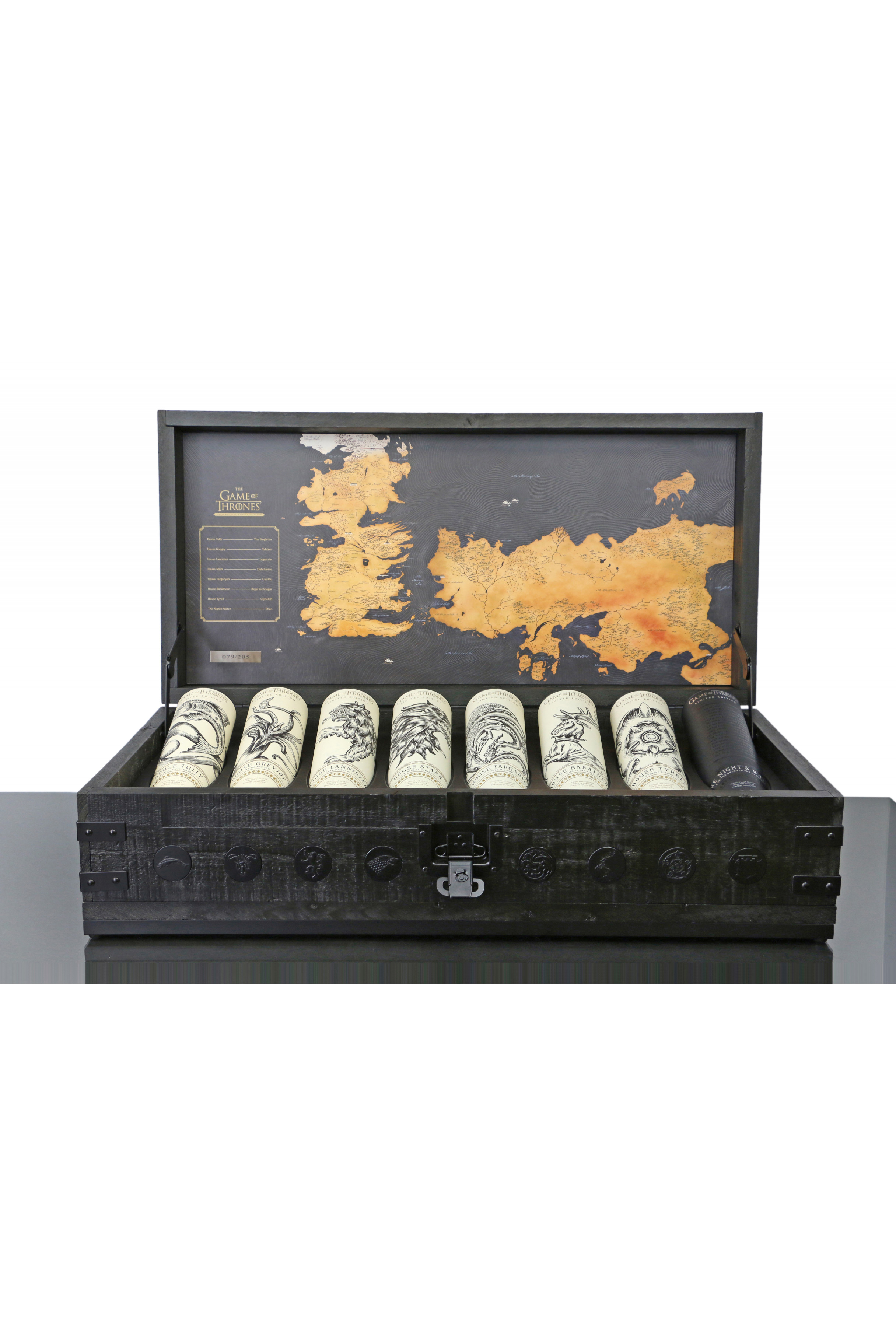 Game Of Thrones Limited Edition Set And Chest 8x70cl Just Whisky Auctions