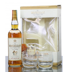 Macallan 7 Years Old Giovinetti - Gift Set with Tumblers