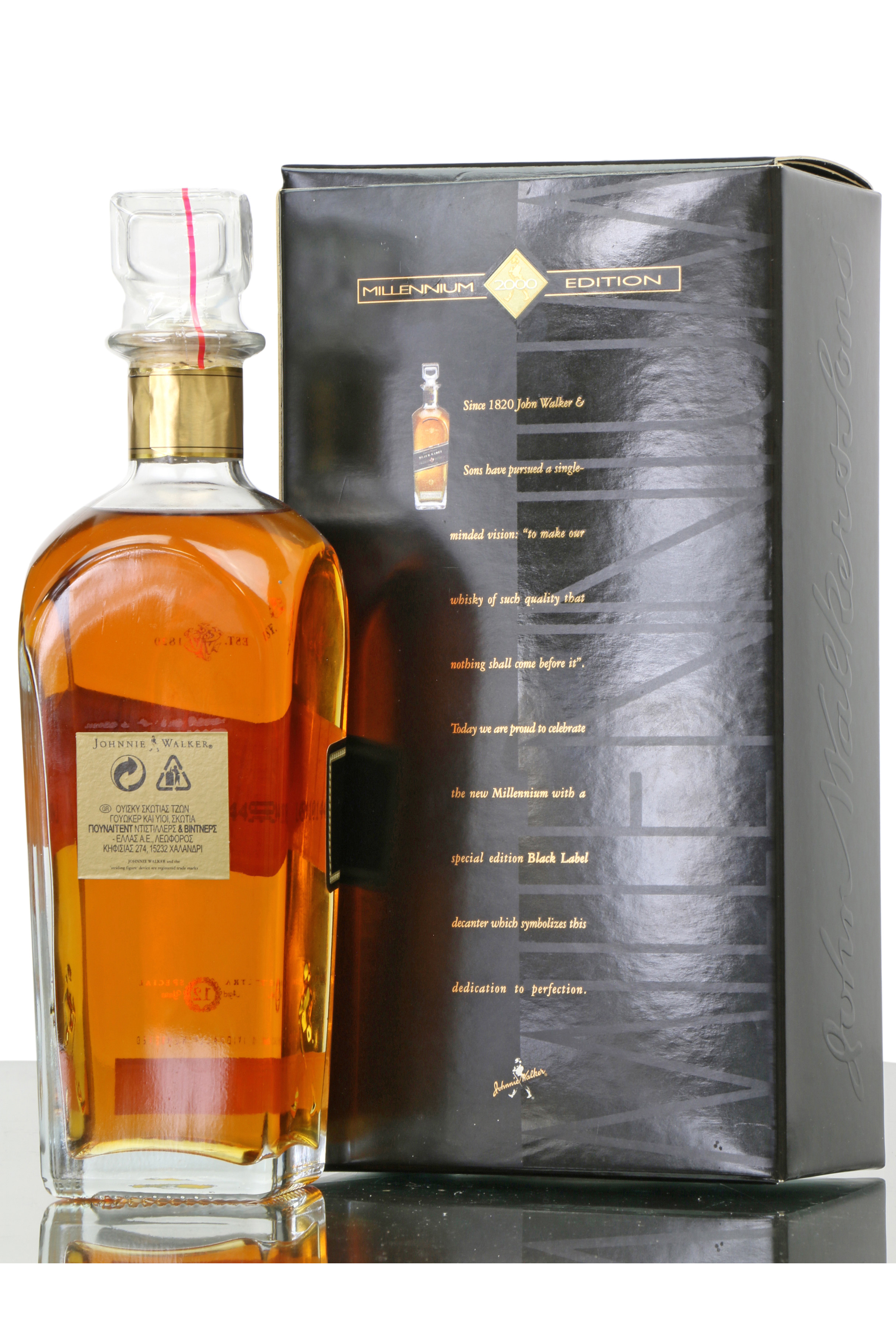 løber tør afslappet Svane Johnnie Walker 12 Years Old - Black Label Millennium Edition - Just Whisky  Auctions