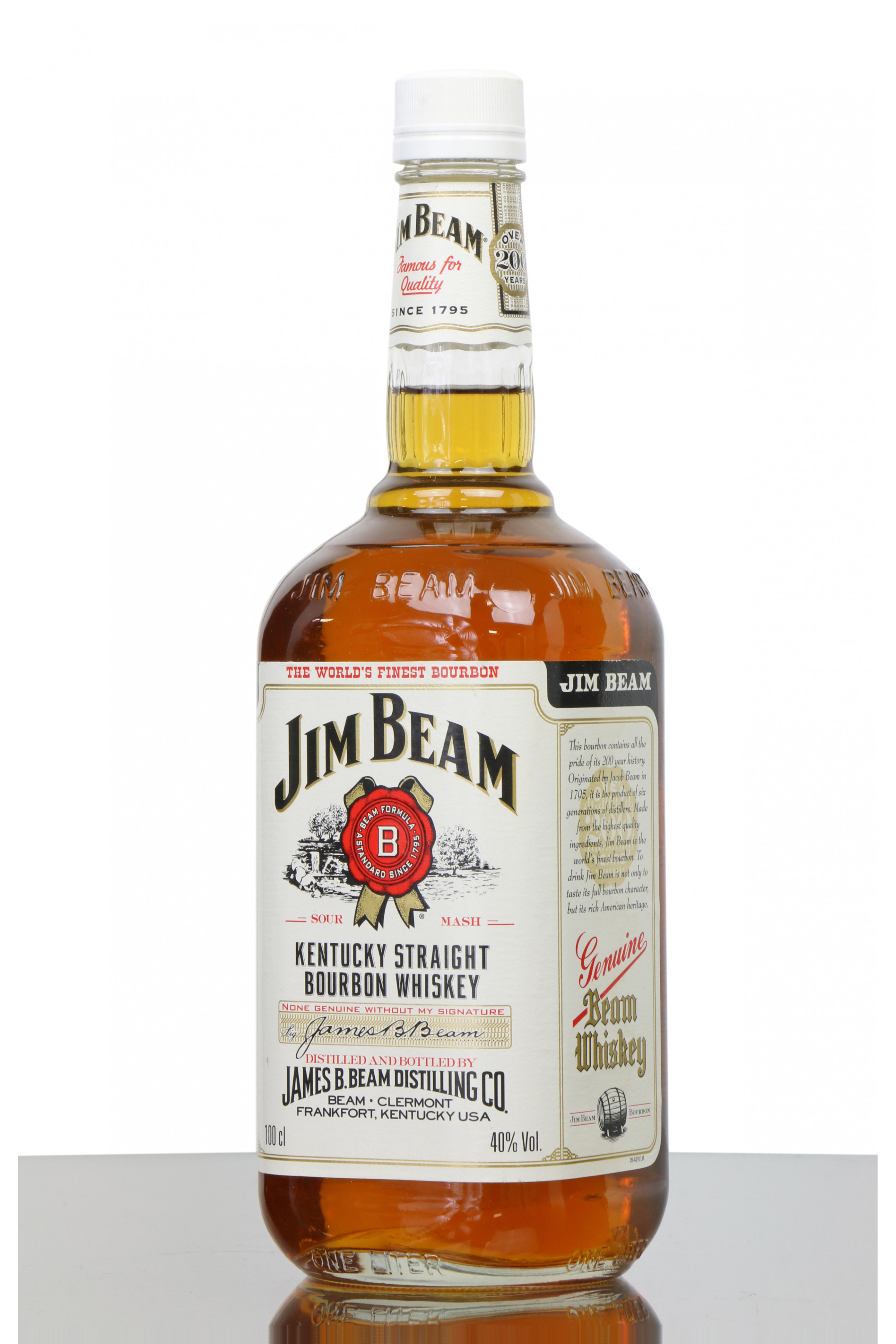 Jim Beam Kentucky Straight Bourbon (1 Litre) - Just Whisky Auctions