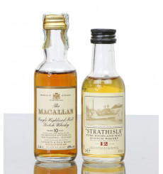 Assorted Miniatures X2 Incl Macallan 10 Years Old