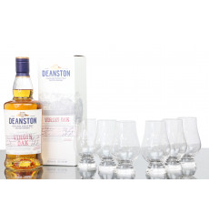 Deanston - Virgin Oak with 6 Branded Glencairn Glasses