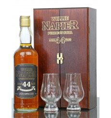 Tullamore 44 Years Old 1945 - 1989 Willie Napier & 2 x Glasses