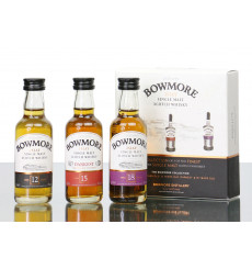 Bowmore 12, 15 Darkest & 18 Years Old Miniatures (3x5cl)