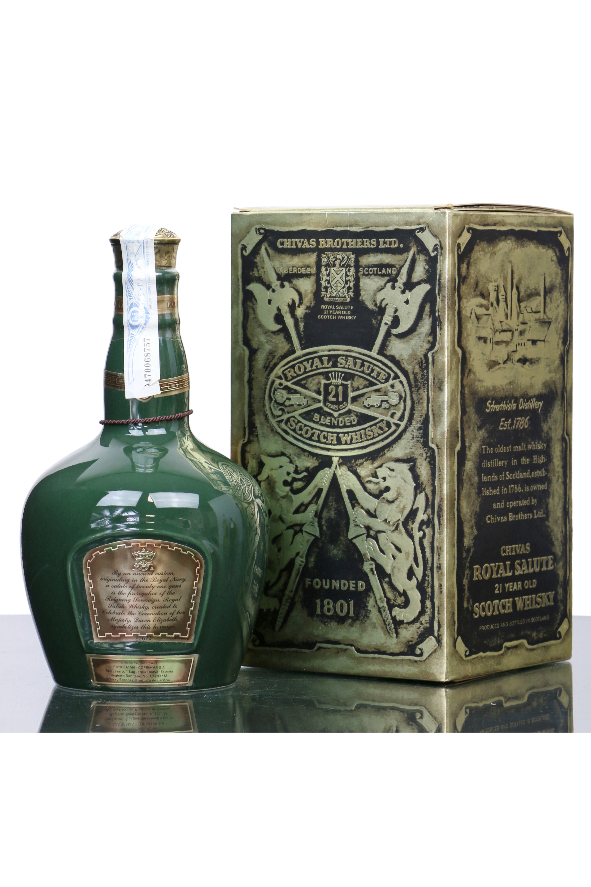 Royal Salute , Scotch Whisky , 21 ans , Emerald Flagon