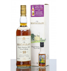 Macallan 10 Years Old - Sherry Wood (1990's) + Private Eye Miniature (70cl & 5cl)