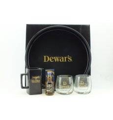 Dewar's Serving Tray, Water Jug, Glasses and Miniature 12 Year Old