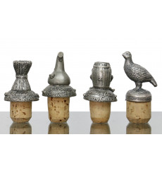 Macallan & Famous Grouse Pewter Stoppers x 4