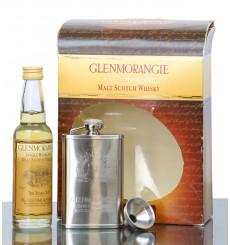 Glenmorangie Hip Flask, Funnel, & Miniature Gift Set (10cl)