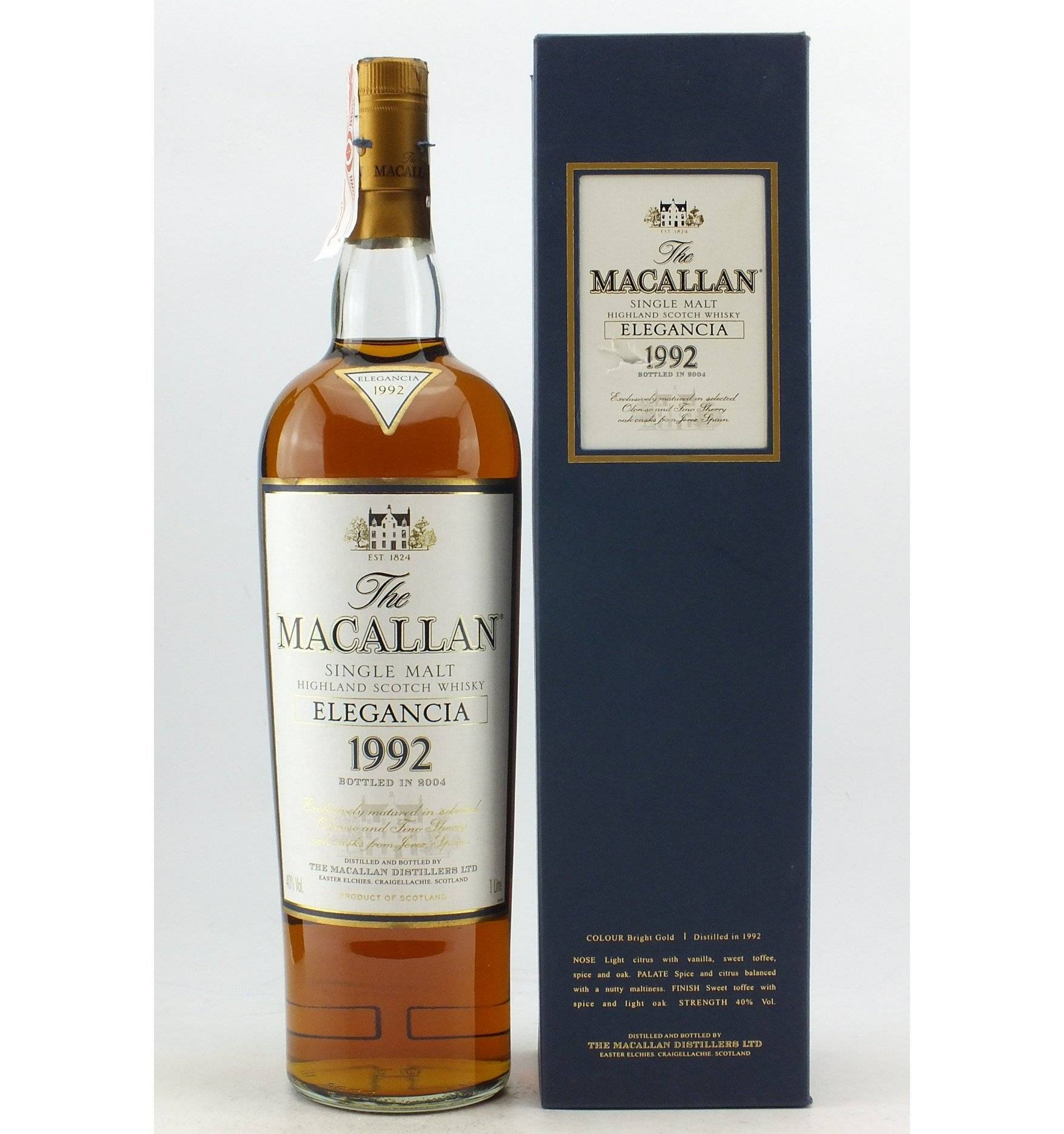 Macallan Elegancia 1992 1 Litre Just Whisky Auctions