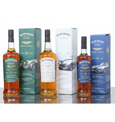 Bowmore 10, 15 & 18 Years Old - Aston Martin Editions 1, 2 & 3