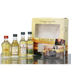 Exposure Disposable Camera & Whisky Collection Gift Pack (4x5cl)