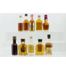 Assorted Bourbon Miniatures x 10