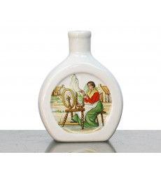 Rutherford's Ceramic Miniature - Lady with Spinning Wheel (5cl)