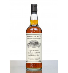 Springbank 25 Years Old 1994 - Private Cask No.31